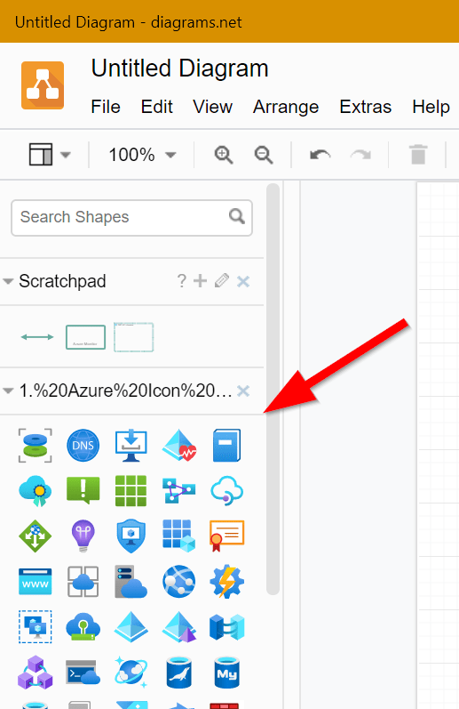 Working with Azure icons in draw.io LaptrinhX